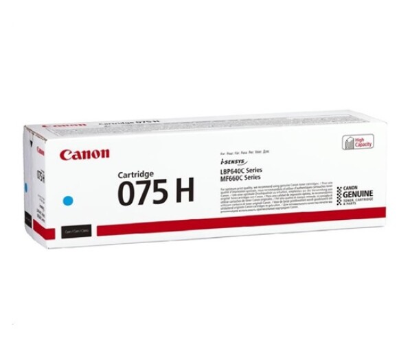 Canon TONER 075 H C azurová pro i-SENSYS LBP646Cdw, LBP647Cdw, MF664Cdw, MF667Cdw (2500 str.) EDF_1050948