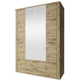 ARTEN (NANO Systems s.r.o.) Skříň se zrcadlem DOORSET-4D2S (Dub navarra)