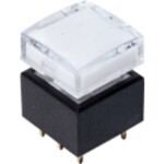 C & K Switches U811J85W3GE223 tlačítko 120 V, 28 V/DC 1 A 1x zap/(zap) červená (š x v) 15.24 mm x 12.70 mm 1 ks Bulk