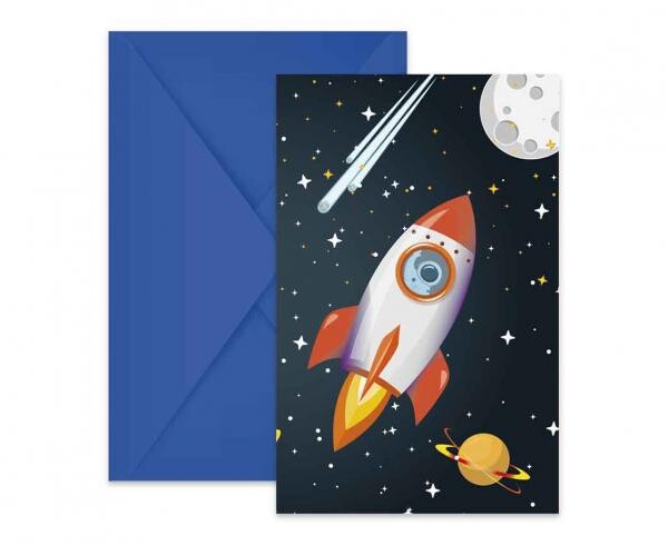 Vesmír pozvánky na party 6 ks Procos Vesmír pozvánky na party 6 ks Procos
