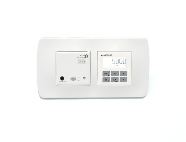 IceSound IN-WALL saunový bluetooth přehrávač s FM rádiem, nástěnný s displejem