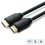 MicroConnect HDMI kabel M-M 0,5 m černá / Propojovací kabel / 4K 60Hz / HDR10 (MC-HDM19190.5V2.0)
