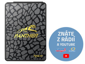 Apacer AS340 Panther 120GB / SSD / SATA III TLC / čtení 500MBs / zápis 375MBs (AP120GAS340G-1)