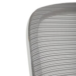 Židle kancelářská, bílý plast, šedý MESH a červená látka, plastový kříž, houpací mechanismus.
