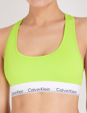 Sportovní podprsenka F3785E ZIR Neon žlutá Calvin Klein žlutá