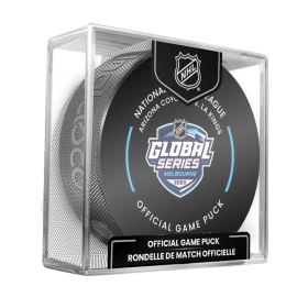 Inglasco / Sherwood Puk Global Series 2023 Melbourne Arizona Coyotes VS Los Angeles Kings September 23 & 24 Official Game puck