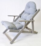 ROJA BORNEO lehátko dřevěné - šedá 50318-716