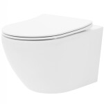 GEBERIT DuofixBasic s bílým tlačítkem DELTA50 + WC REA Carlo Flat Mini Rimless + SEDÁTKO 458.103.00.1 50BI CF1