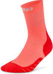 CEP pánské běžecké kompresní ponožky REFLECTIVE PRO 3.0 - neon coral Velikost: III (20,5-23 cm obvod kotníku)