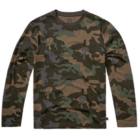 Brandit Tričko Premium Longsleeve Shirt darkcamo S