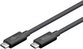 Goobay USB4 2.0 černý / Kabel USB-C - USB-C / 80 Gb/s / 240 W / 1,2 m (74376)