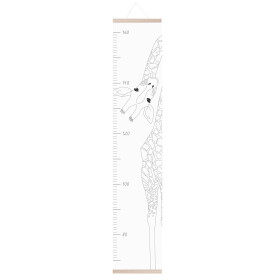 Eulenschnitt Nástěnný dětský metr Giraffe, bílá barva, papír