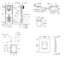 GROHE - Rapid SL Set předstěnové instalace, klozetu, sedátka SoftClose, tlačítka Skate Cosmopolitan a sady pro vhazování tablet, alpská bílá SANI11BB3151