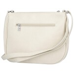 Trendy dámská koženková crossbody kabelka Betty, krémová
