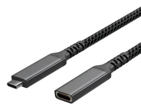 Sconn USB-C (M) - USB-C (F) 0,5 m / Prodlužovací kabel / USB 3.2 / PD / textilní opletení (FL31-74003)