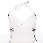 Trendová kabelka přes rameno Delami Kendal, bílá