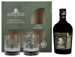 Diplomático RESERVA EXCLUSIVA Rum 40% 0,7 l (dárkové balení 2 skleničky)