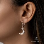 Royal Fashion náušnice 14k zlato Vermeil GU-DR23083E-ROSEGOLD-MOONSTONE-TOPAZ
