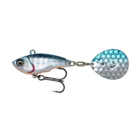Savage Gear Tail Spinner Fat Tail Spin Sinking Blue Silver - 6,5cm 16g,Savage Gear Tail Spinner Fat Tail Spin Sinking Blue Silver - 6,5cm 16g