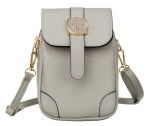 Stylová dámská koženková crossbody kabelka Toli, šedá