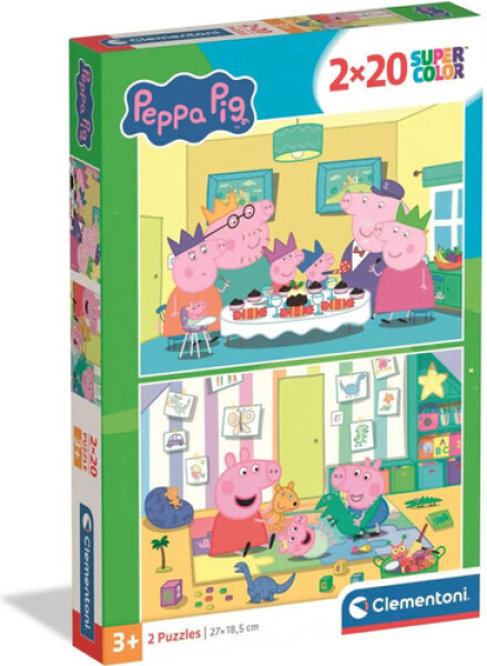 Puzzle 2x20 Prasátko Peppa 2026