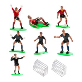 Dortisimo Dekora nejedlá dekorace Fotbalisté s brankami (červené a černo-modré dresy)