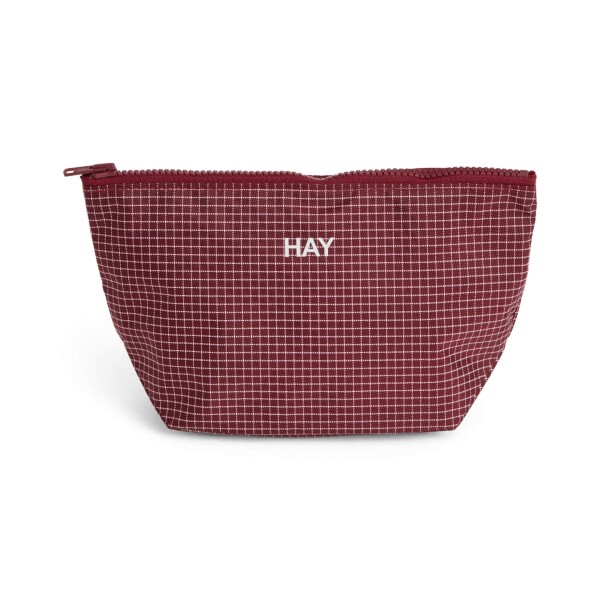 HAY Pouzdro Grid S Burgundy, červená barva