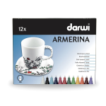 DARWI ARMERINA fixy na porcelán bez vypalování sada 12 x 6 ml