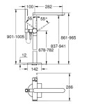 GROHE - Plus Vanová baterie do podlahy, chrom 23846003