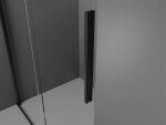 MEXEN/S - Velar sprchový kout 140 x 85, transparent, černá 871-140-085-01-70