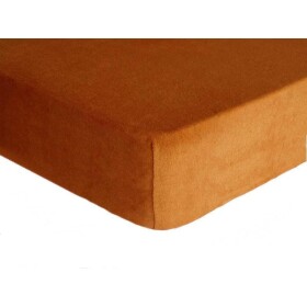 DekorTextil Napínací prostěradlo FROTÉ Premium hnědé ROZMĚR: (š/d/v) 120 x 200 x 20 cm