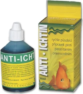 HU-BEN Anti-Ichtin / Přípravek proti krupičce / Pro akvarijní ryby / 50 ml (410299)