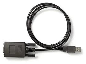 Nedis Redukce USB-A - RS232 DB9 černá / Redukce / 0,9 m / poniklované kontakty (CCGW60852BK09)