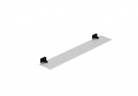 KLUDI - Vela S Polička, délka 60 cm, sklo/matná černá 2597339
