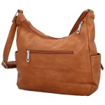 Stylová dámská koženková crossbody kabelka Palmira, hnědá