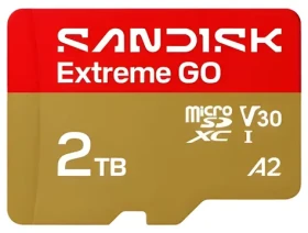 SanDisk Extreme GO microSDXC 1,5 TB / Paměťová karta / čtení 240 MB/s / zápis 160 MB/s (SDSQXGN-2T00-GN6MN)