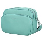 Trendy dámská koženková crossbody kabelka Rory, světle modrá