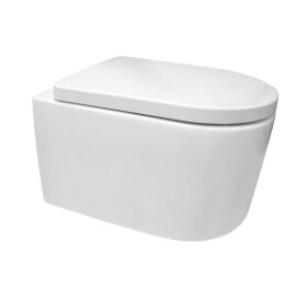 MEREO - WC závěsné kapotované, RIMLESS, 495x360x370, keramické, vč. sedátka CSS115SN VSD84S2