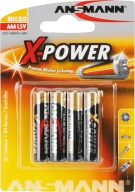 Ansmann X-Power / Baterie / AAA / alkalická / 1,5 V / 4 ks (5015653)