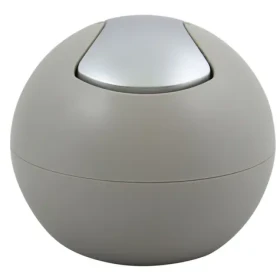 Spirella BOWL MATT mini výklopný odpadkový koš 1 L matný šedohnědý / plast (7610583203748)