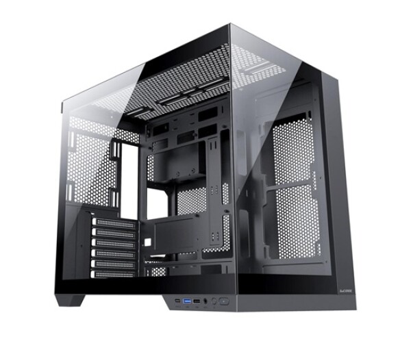 1stCOOL skříň DREAMER, Mid Tower, AU, USB 3.0, USB-C, černá EDF_1208465