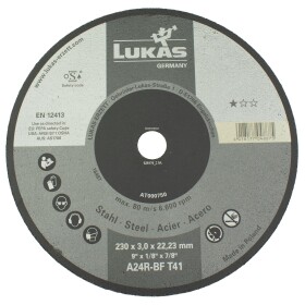 Kotouč řezný, 230 x 3,0mm, A24R-BF, LUKAS