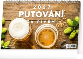 NOTIQUE Putování za pivem 2027 / Stolní kalendář / 23,1 × 14,5 cm
