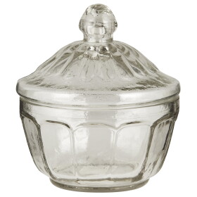 Ib Laursen Skleněná dózička Clear Glass, čirá barva, sklo