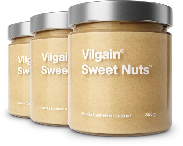 Vilgain Sweet Nuts – 3× Kešu a kokos s vanilkou 350 g