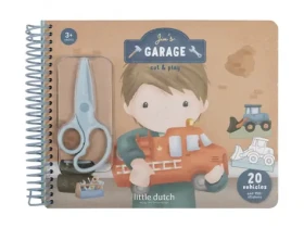 Little Dutch Kniha s vystřihovacími auty Jim