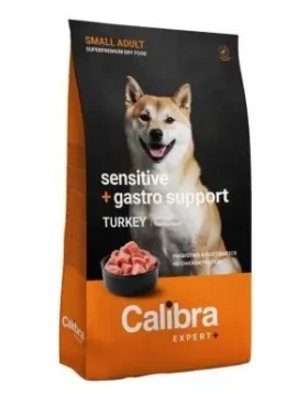 Calibra Dog EXPERT+ Adult Small Sensitive+Gastro Support krůtí 6 kg / Granule pro psy / citlivé trávení / malá plemena