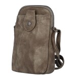 Menší dámská crossbody kapsa Lóra, tmavě béžová