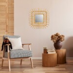 REA - Nástěnné zrcadlo Boho 45CM QDJ071 HOM-02818