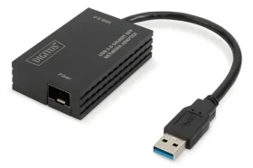 Digitus USB-A - RJ45/SFP / Síťový adaptér / Gigabit Ethernet / 1 Gbps / RTL8153 (DN-3026)